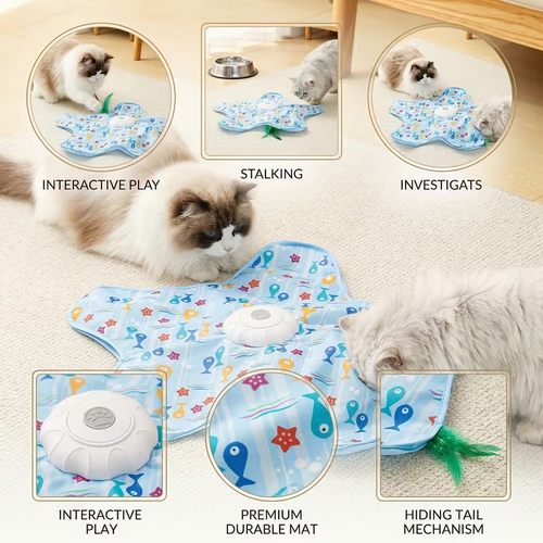 Automatic Interactive Cat Capture Toy
