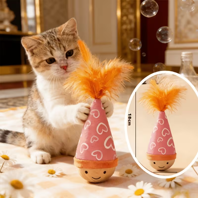 Interactive Self-Balancing Cat Teaser Toy