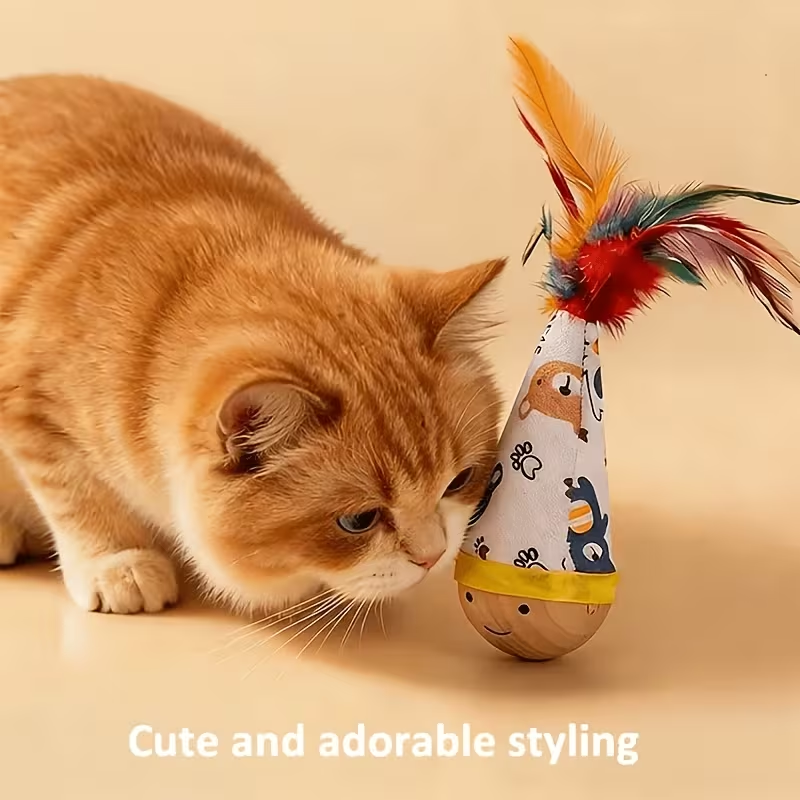 Interactive Self-Balancing Cat Teaser Toy