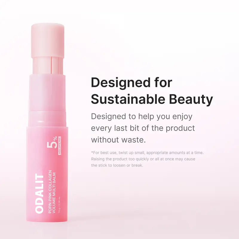 PDRN Pink Collagen Multi Balm Stick for Under-Eyes, Lips & Fine Lines