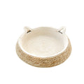 Handwoven Cat Ear Pet Bed – Natural Woven Cat Nest for Cats & Small Pets