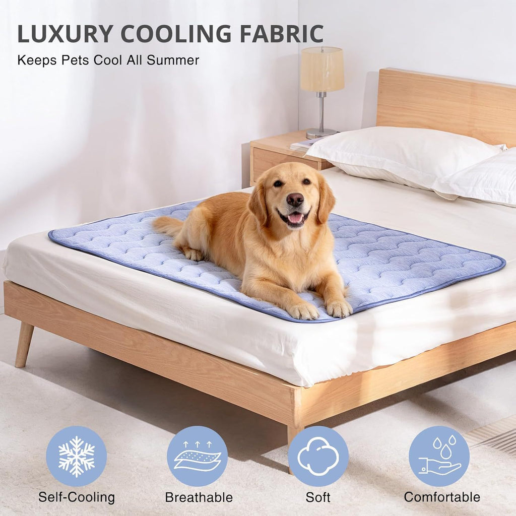Cooling Pet Mat – Self-Cooling Washable Summer Sleeping Pad for Dogs & Cats