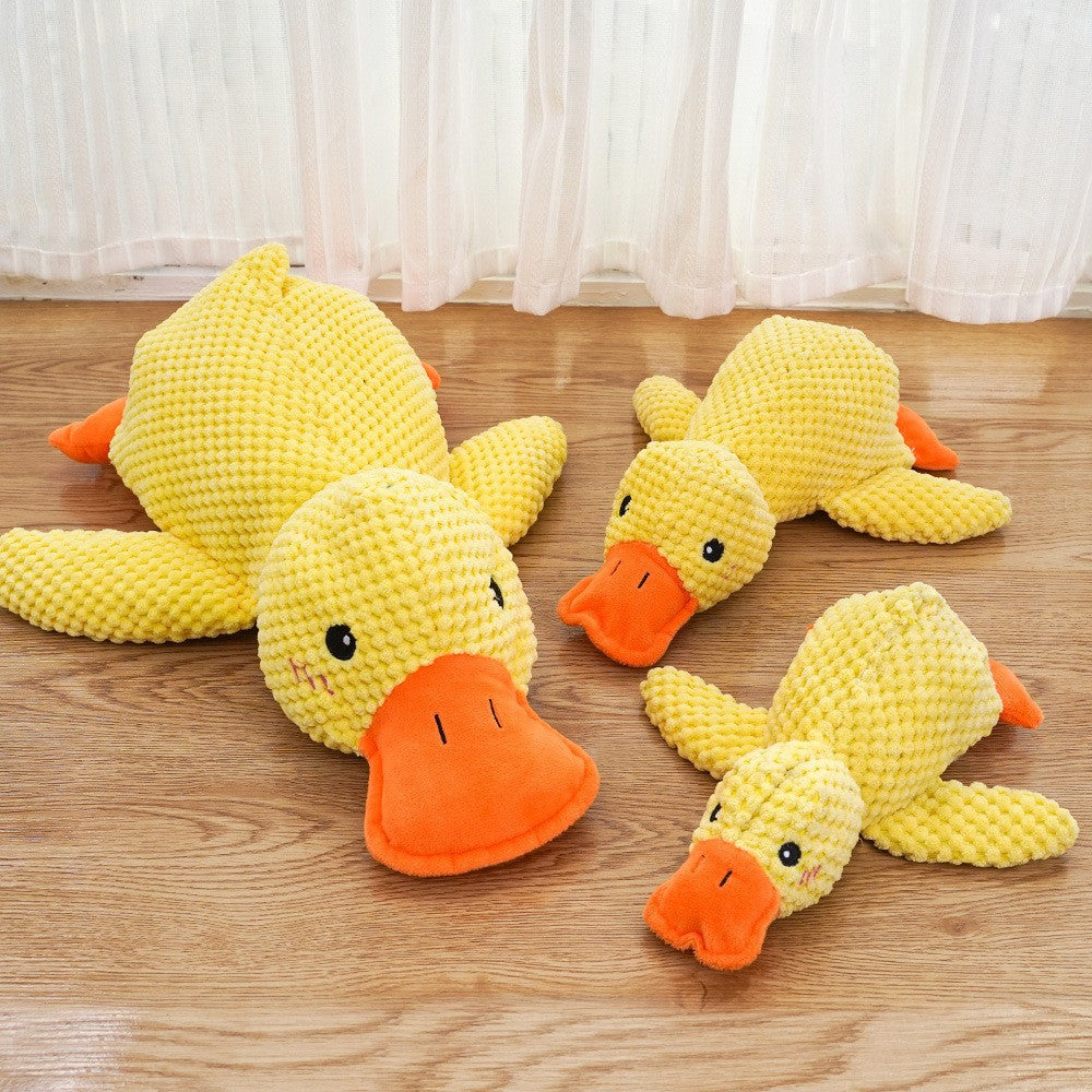 Duck Plush Dog Toy – Squeaky Interactive Chew Toy for Dogs & Puppies
