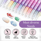 🎁The Best Christmas present For Kids -50% OFF⏳🎨12 Colors Nail Art Pens Set